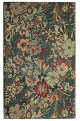 Botanical Floral Print Paisley Jacquard Scarf