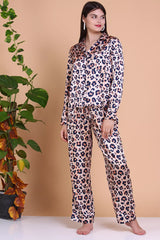 Leopard Silk Pajamas set