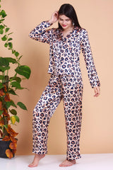 Leopard Silk Pajamas set