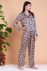 Leopard Silk Pajamas set