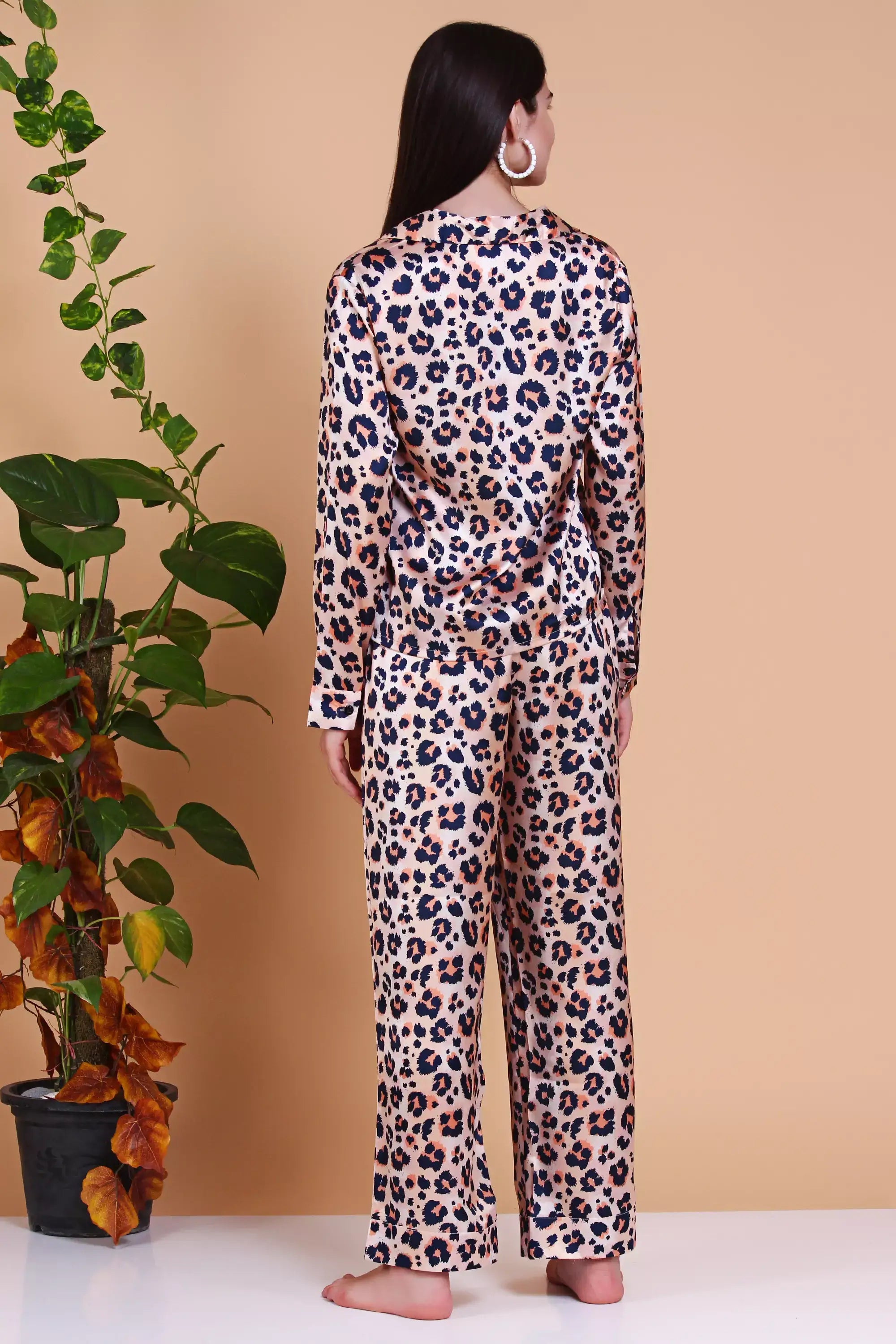 Leopard Silk Pajamas set