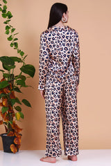 Leopard Silk Pajamas set