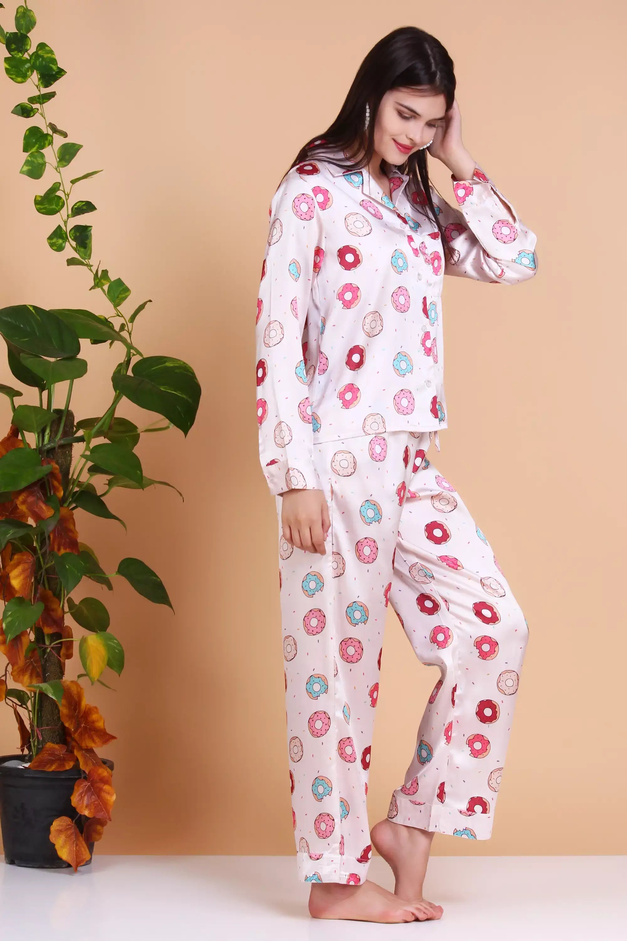 donut Soft Button Down Pajamas