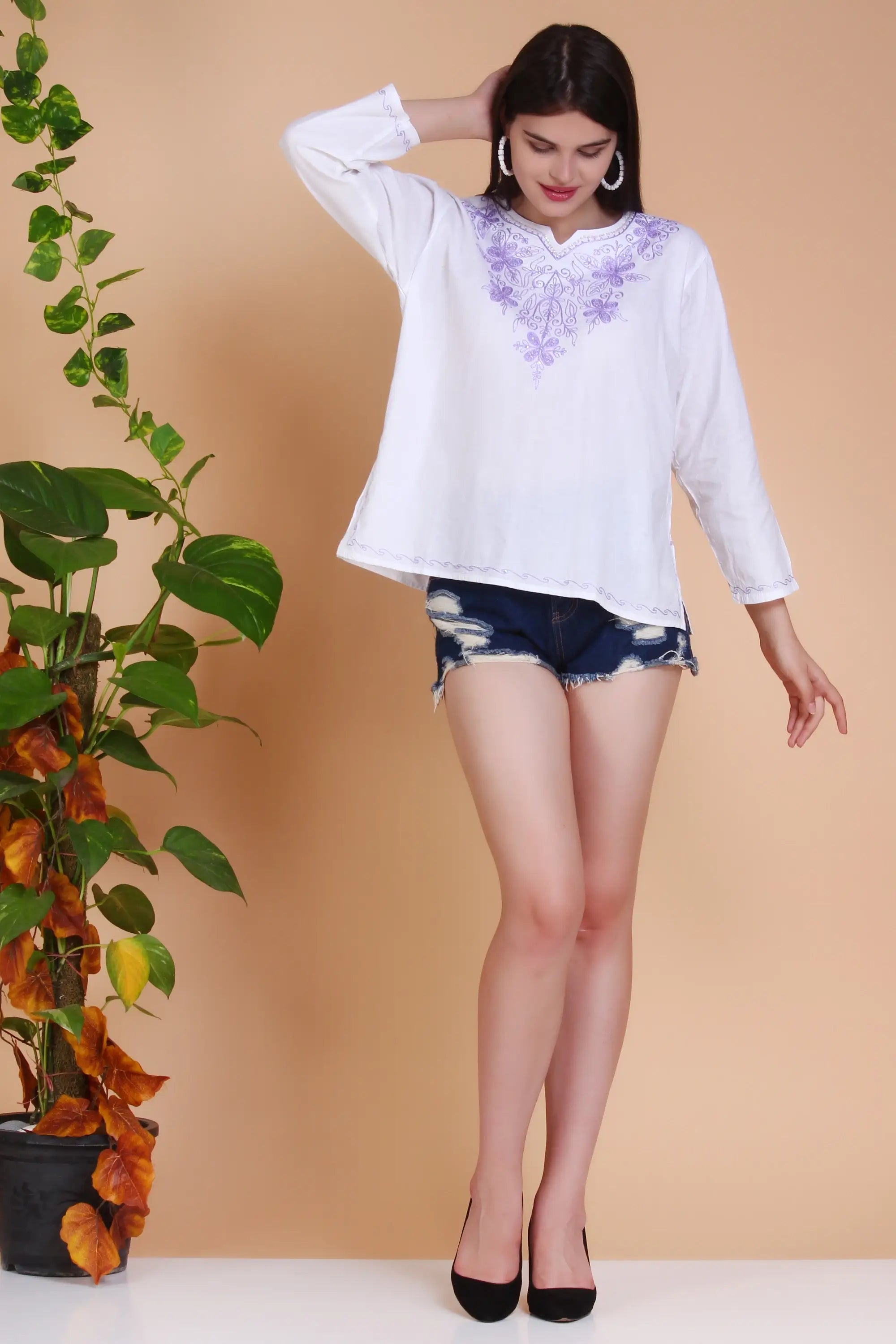 Royal Radiance Embroided Top