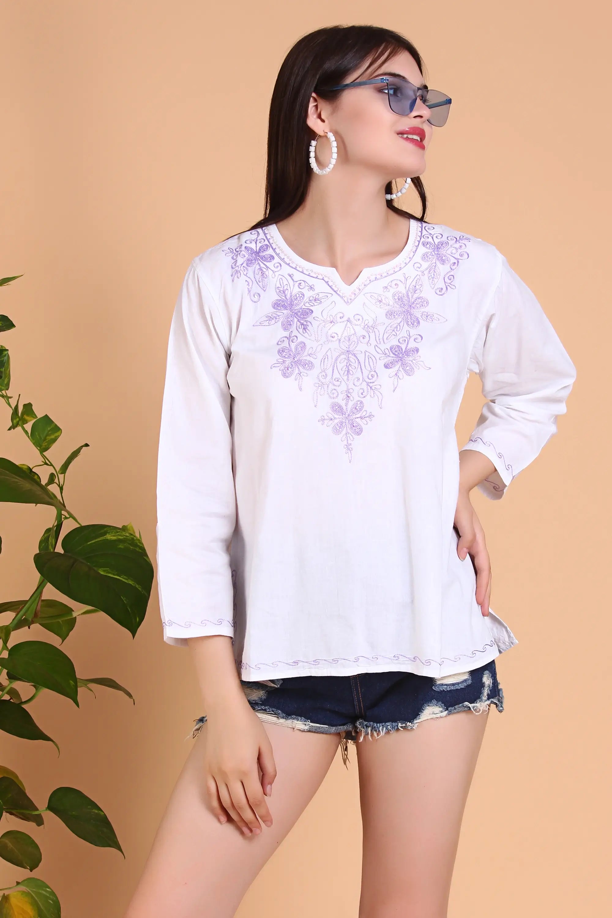 Royal Radiance Embroided Top