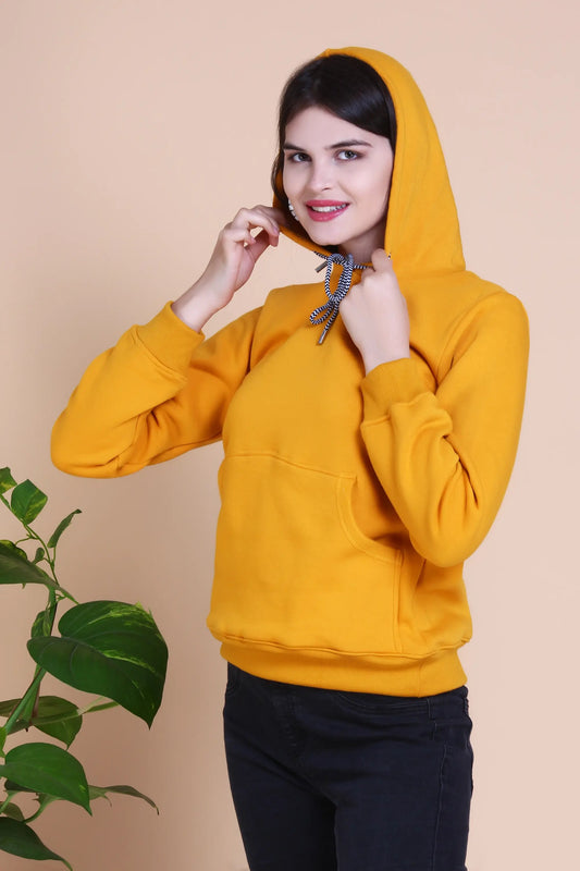 Sunshine Glow Woolen Hoodie