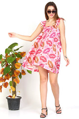 Sexy Sleepwear lips Print design cami