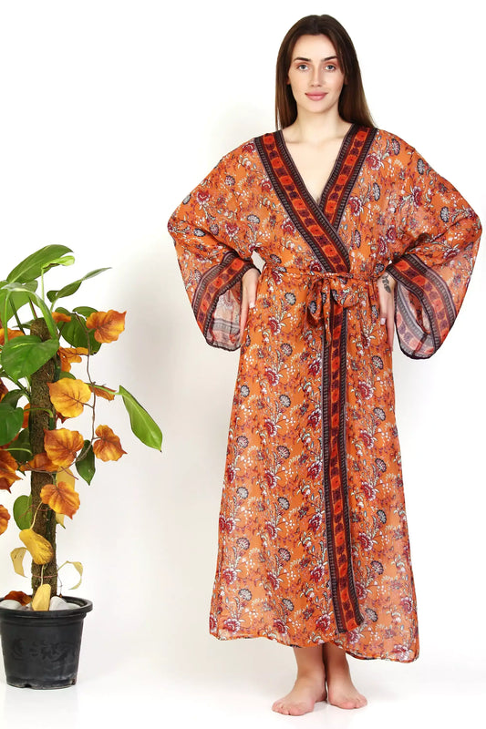 Kimono maxi dress