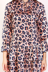 Animal Print Short Midi Dress