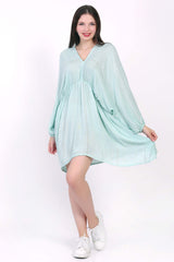 Aqua Blue Lightweight Dress