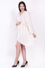Ivory Breeze Delight Rayon Dress