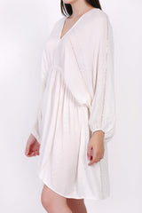 Ivory Breeze Delight Rayon Dress