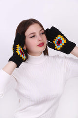 Granny Square Gloves