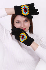 Granny Square Gloves