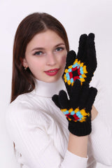 Granny Square Gloves