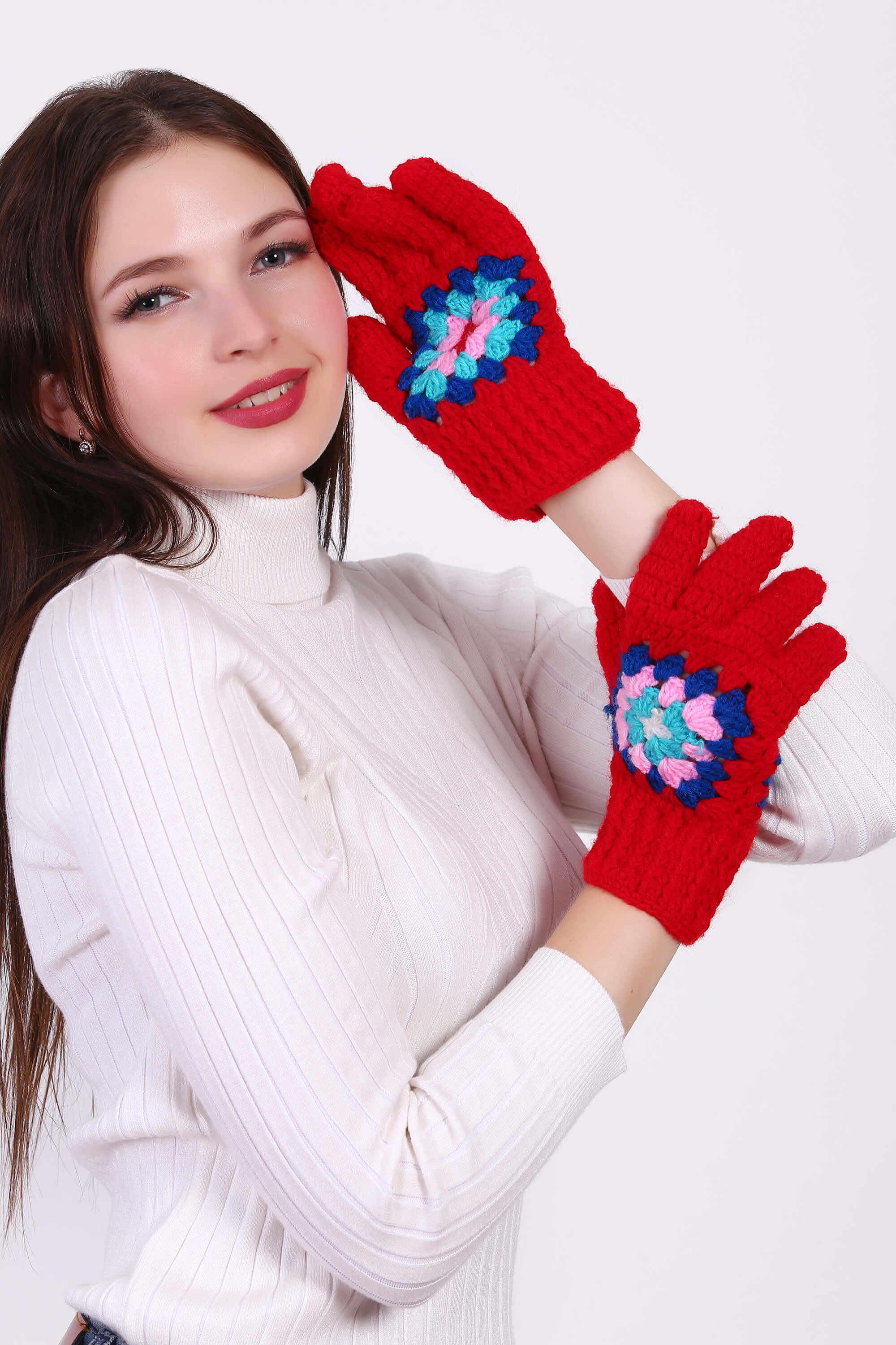 Classic Granny Square Gloves
