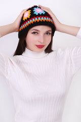 Granny Square Crochet Cap