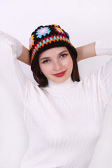 Granny Square Crochet Cap