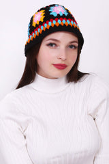 Granny Square Crochet Cap