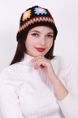 Granny Square Crochet Cap
