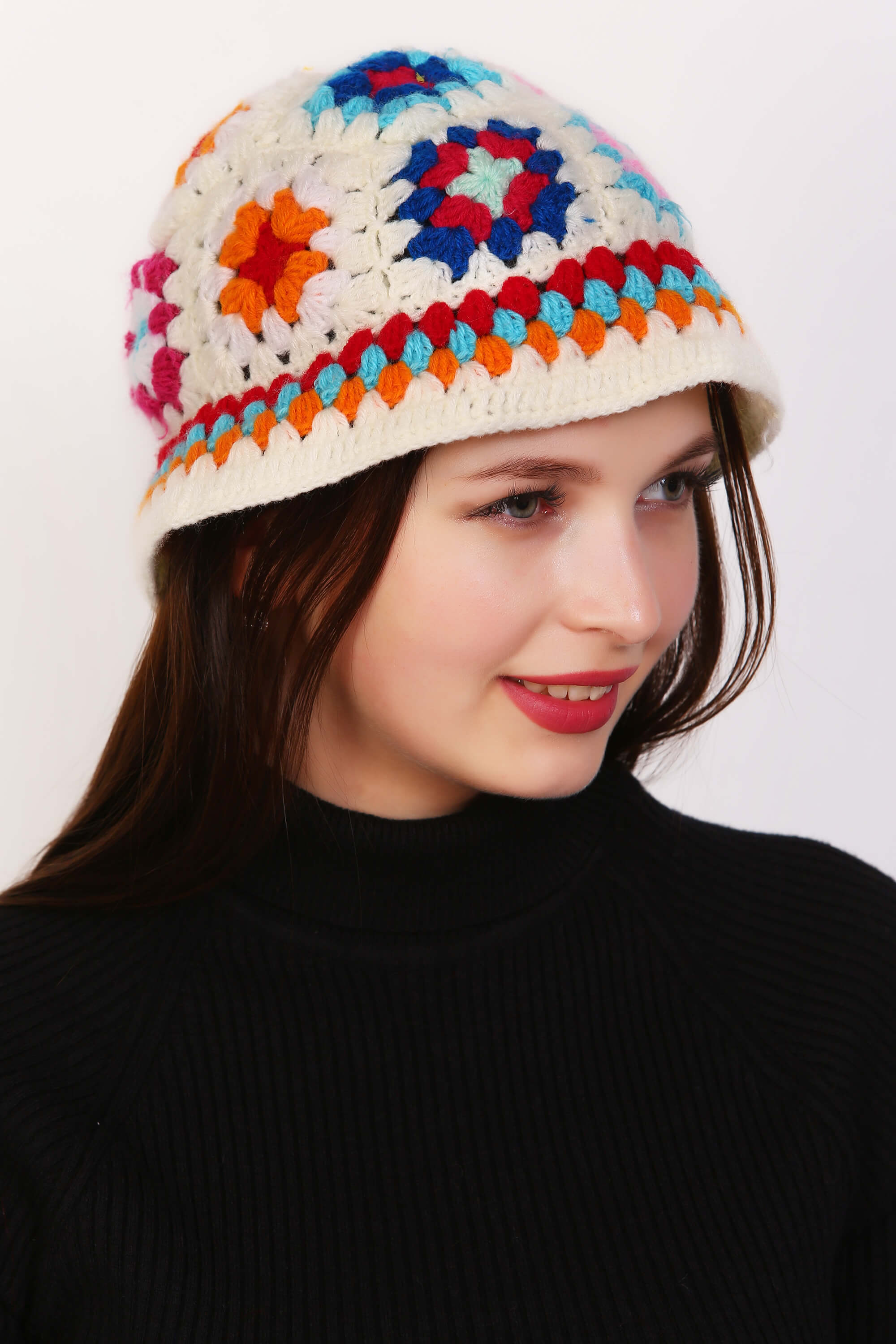 Vintage Vibes Granny Crochet Cap