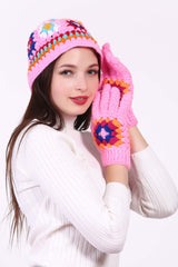 Handcrafted Duo Granny Cap with Gloves