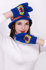 Crochet Comfort Granny Cap with Gloves