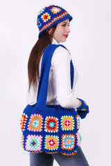Complete Crochet Bag with Cap & Gloves