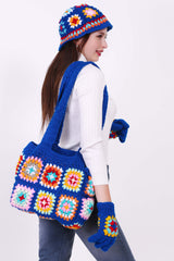 Complete Crochet Bag with Cap & Gloves