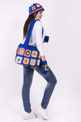 Complete Crochet Bag with Cap & Gloves