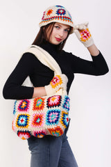 Cozy Granny Bag with Cap & Gloves
