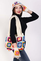 Cozy Granny Bag with Cap & Gloves