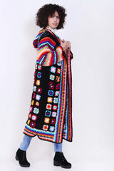 Long Cardigan for Women with Cap crochet pattern