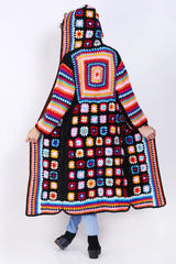 Long Cardigan for Women with Cap crochet pattern