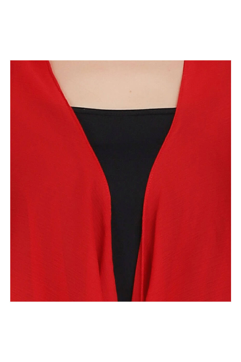Red Harmony Chiffon Kimono