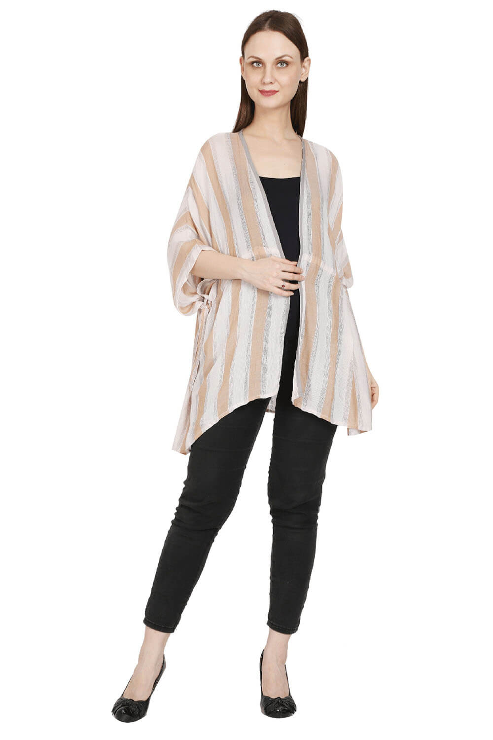 Stripes Kimono Cover-Up