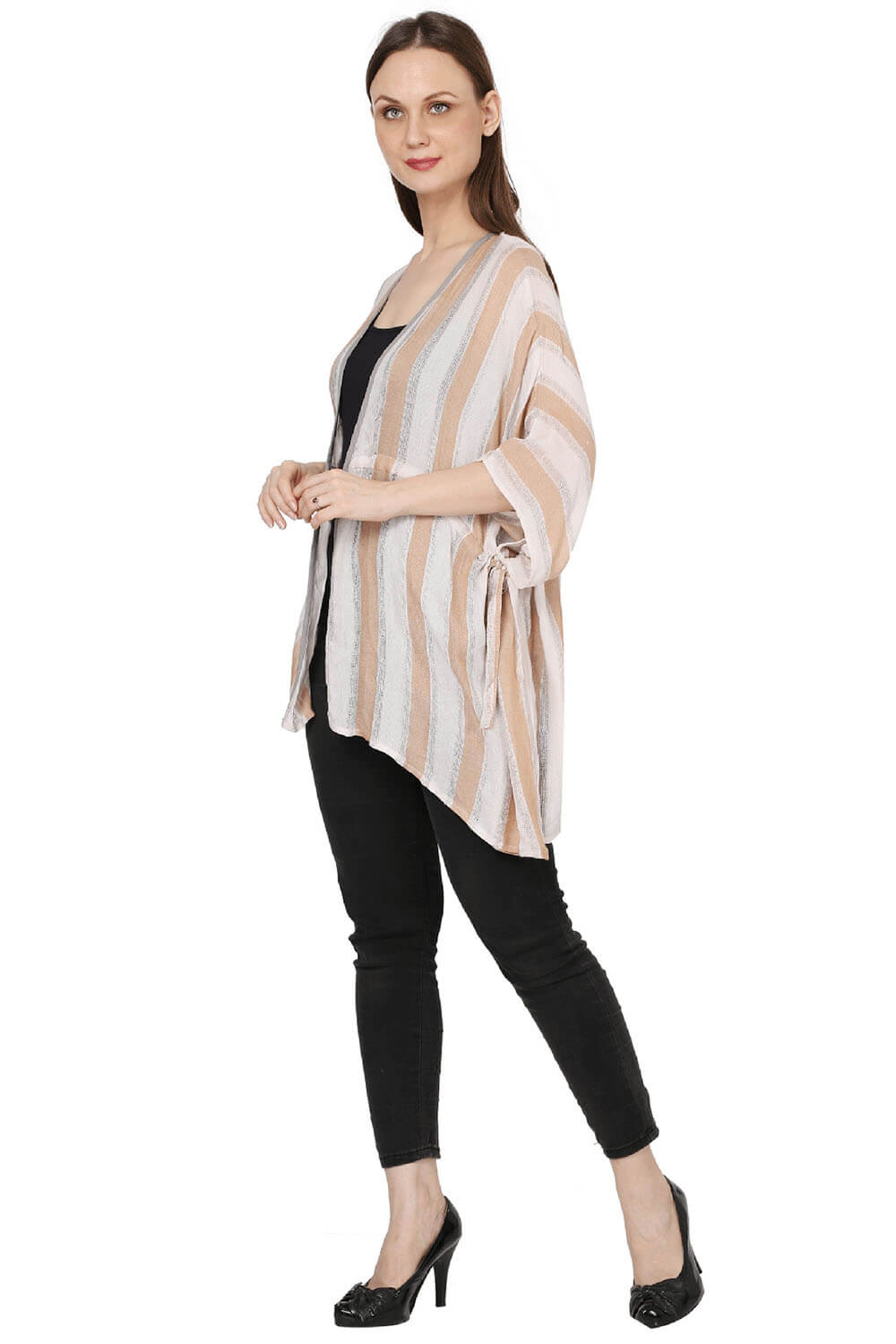 Stripes Kimono Cover-Up