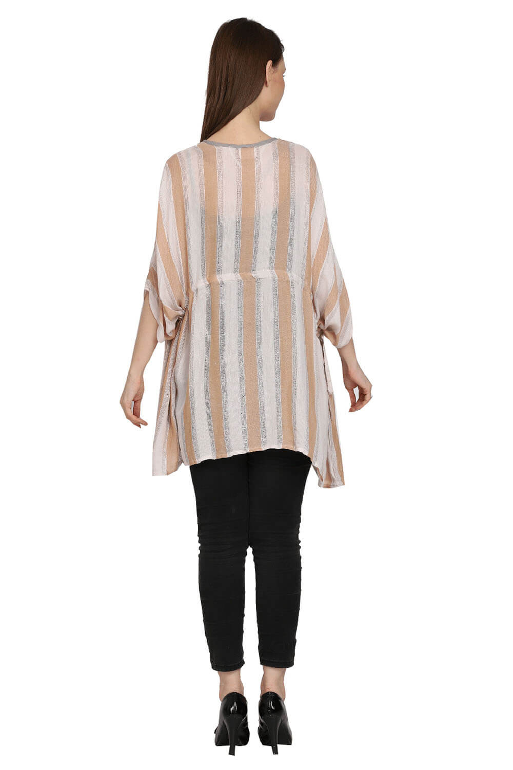 Stripes Kimono Cover-Up