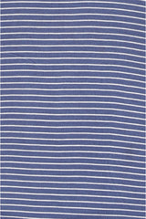 Blue Waves U-Neck Stripe Top