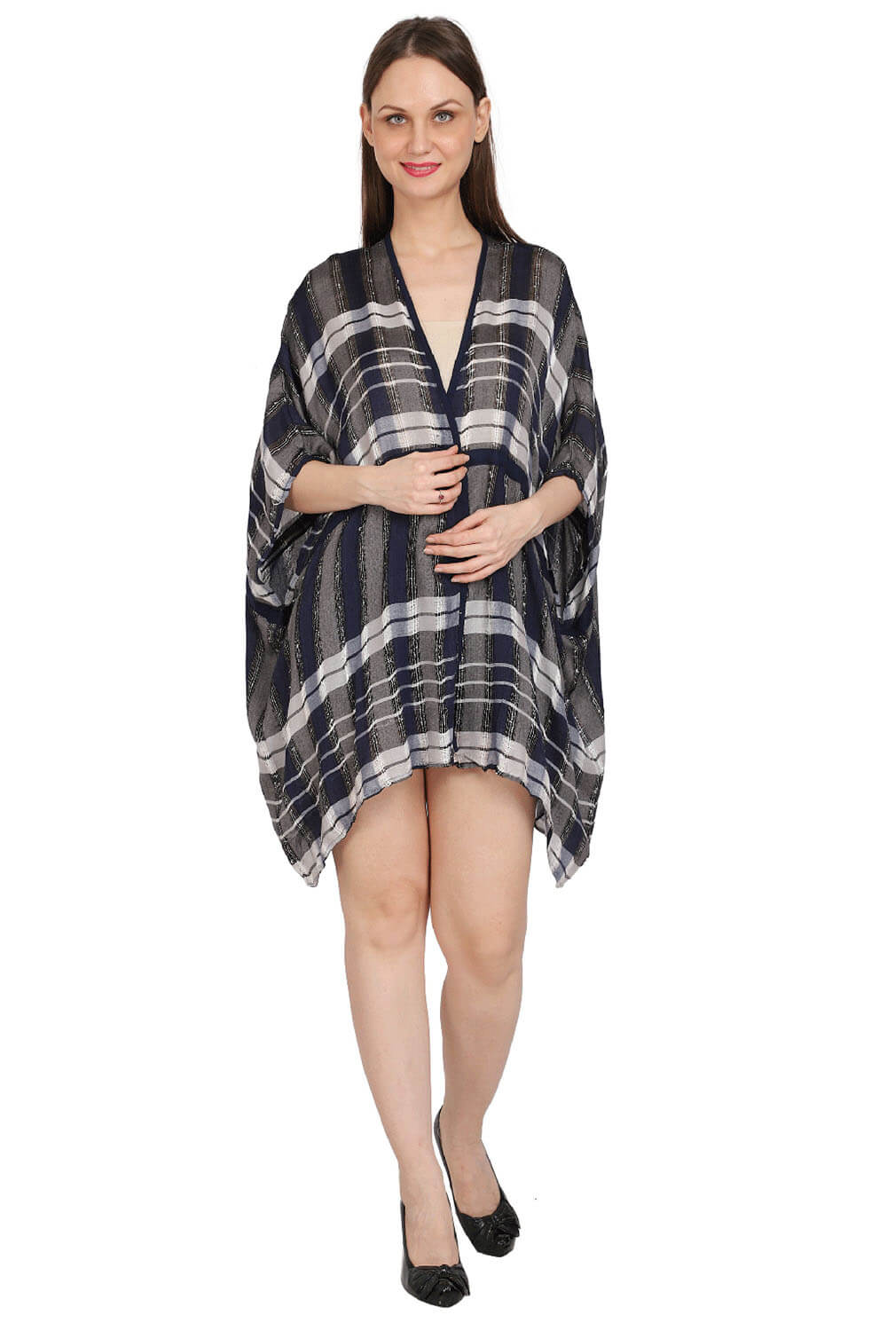 Beach Ready Chequer Kimono
