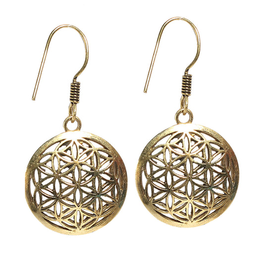 Flower of Life Dangle Earrings
