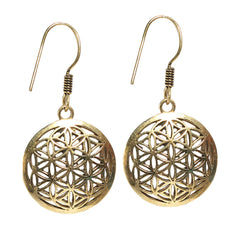 Flower of Life Dangle Earrings