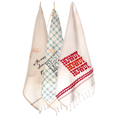 Mini Apparels Pack of 3 Best Mom Ever Towel | Cute Towels Set