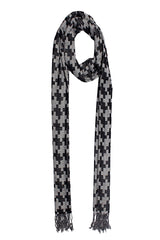 Monochrome Magic Ikkat Print Scarf