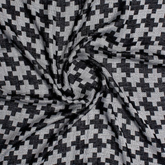 Monochrome Magic Ikkat Print Scarf