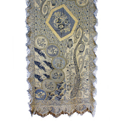 Bold Contrast  Paisley Jacquard Scarf