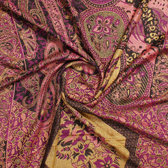 Vibrant Garden Dreams Jacquard Scarf