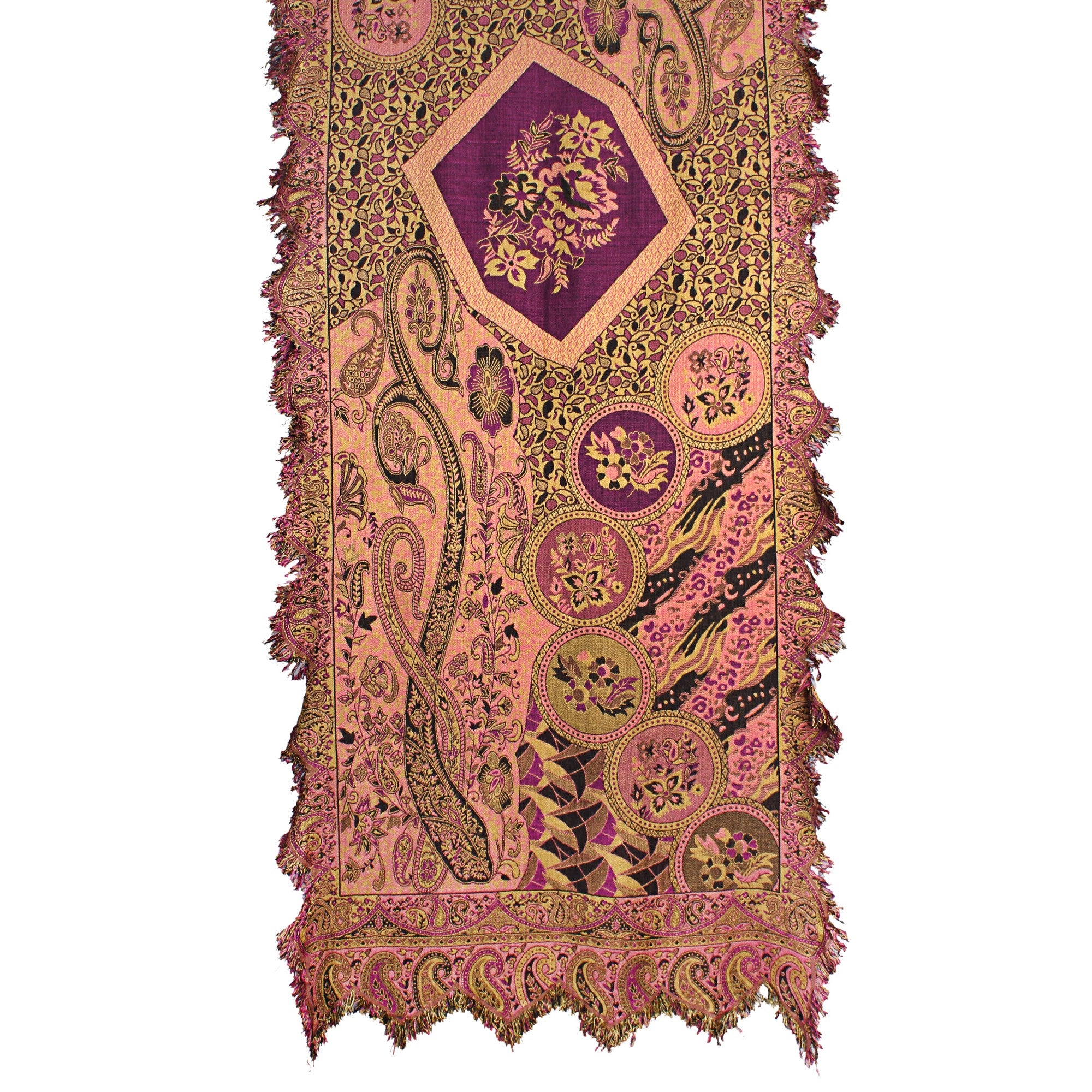 Vibrant Garden Dreams Jacquard Scarf