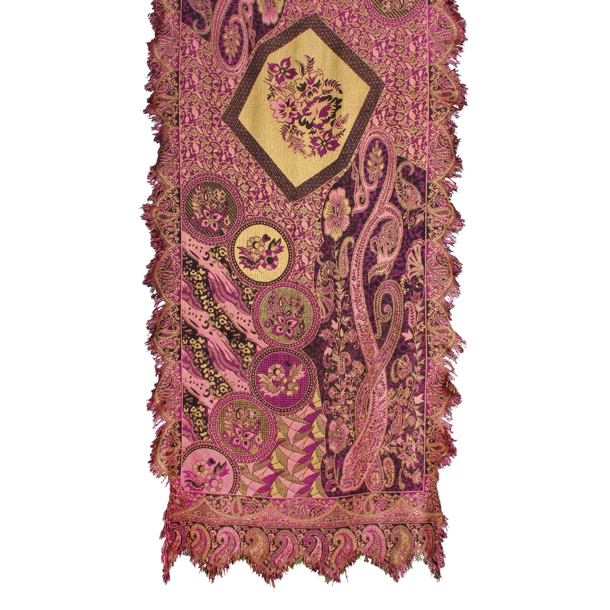 Vibrant Garden Dreams Jacquard Scarf