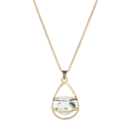 Glamour Crystal Drizzle Chain Necklace